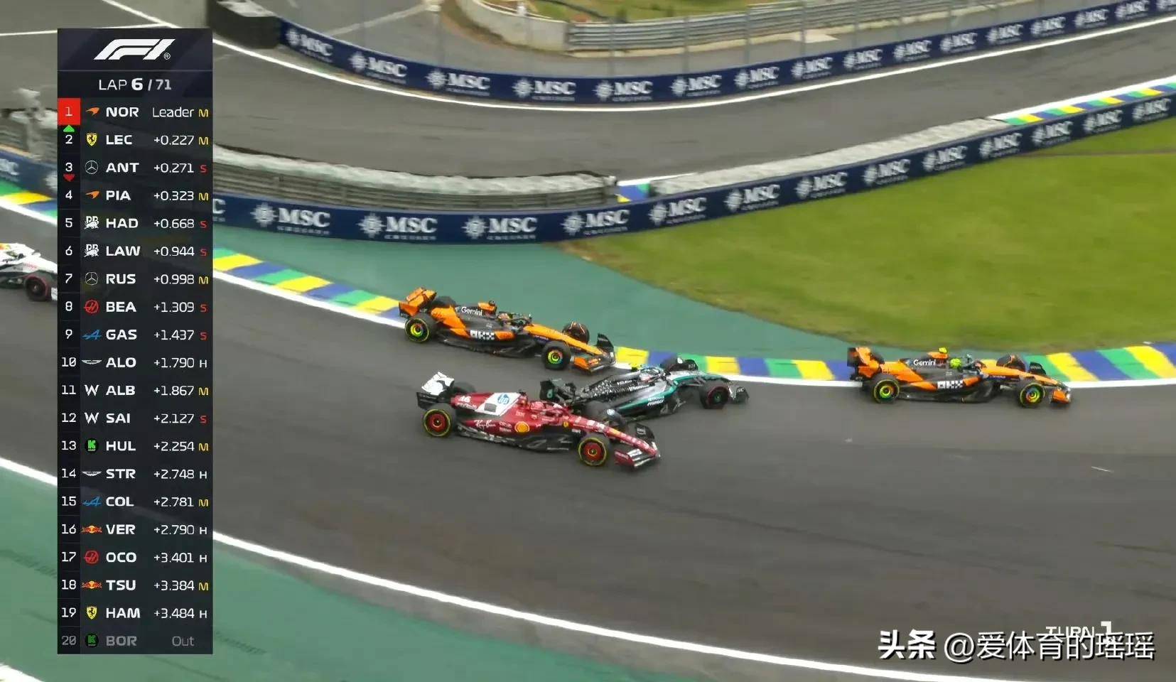 梅赛德斯逆转红牛二队，维斯塔潘点燃赛场