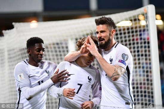 法国逆转击败芬兰，小组头名离我们越来越近